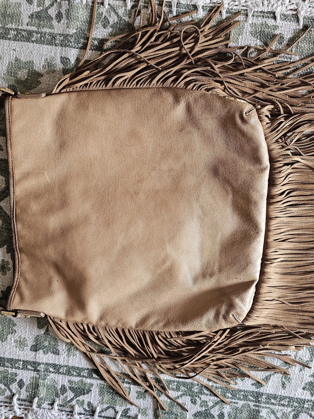 Tory Burch Tan Fringe Leather Shoulder Bag